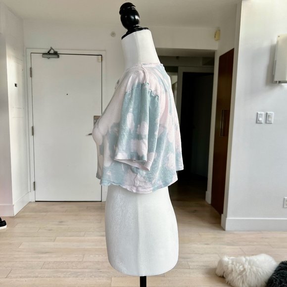 ✨Upcycled | Aritzia Babaton Tie-Dye Crew Neck Relaxed Crop Top | Small - Picture 7 of 12